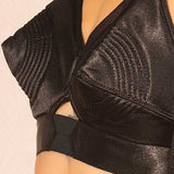 What Katie Did - Padded Bullet Bra Black