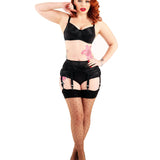 Pamela Mann - Jive Seamed Dotty Stockings Nude/Black Curvy