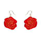 Erstwilder Eternal Rose Drop Earring Red