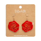Erstwilder Eternal Rose Drop Earring Red
