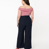 Unique Vintage Ginger Pants Navy