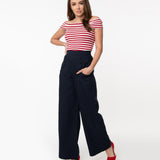 Unique Vintage Ginger Pants Navy