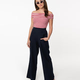 Unique Vintage Ginger Pants Navy