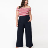 Unique Vintage Ginger Pants Navy