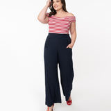 Unique Vintage Ginger Pants Navy