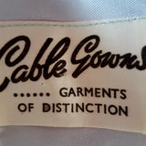 Vintage Ice-blue Sheath Dress by Cable Gowns