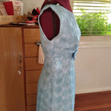 Vintage Ice-blue Sheath Dress by Cable Gowns