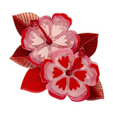 Erstwilder Halcyon Hibiscus Brooch