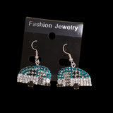 Rhinestone Caravan Drop Earrings