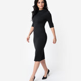 Unique Vintage Cassidy Dress Black