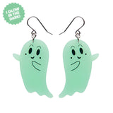 Erstwilder Ghost Drop Earrings - Glow in the Dark