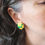 EECT102SunflowerRoundedStudEarrings-MODEL