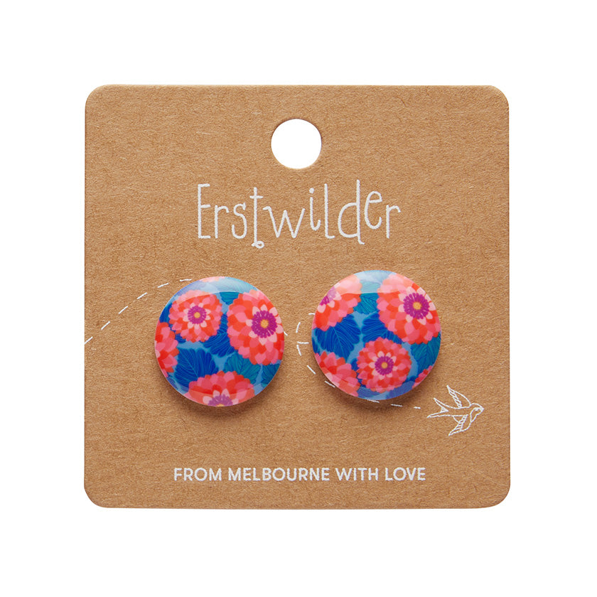 EECT103WHSDahliaRoundedStudEarrings-Pink-2