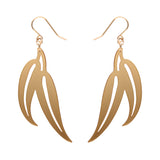 Erstwilder Gum Leaf Drop Earrings - Gold