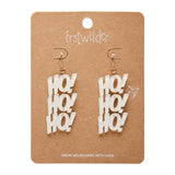 Erstwilder Ho, Ho, Ho! Drop Earrings - white