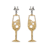 Erstwilder Champagne Bubbles Drop Earrings - Gold