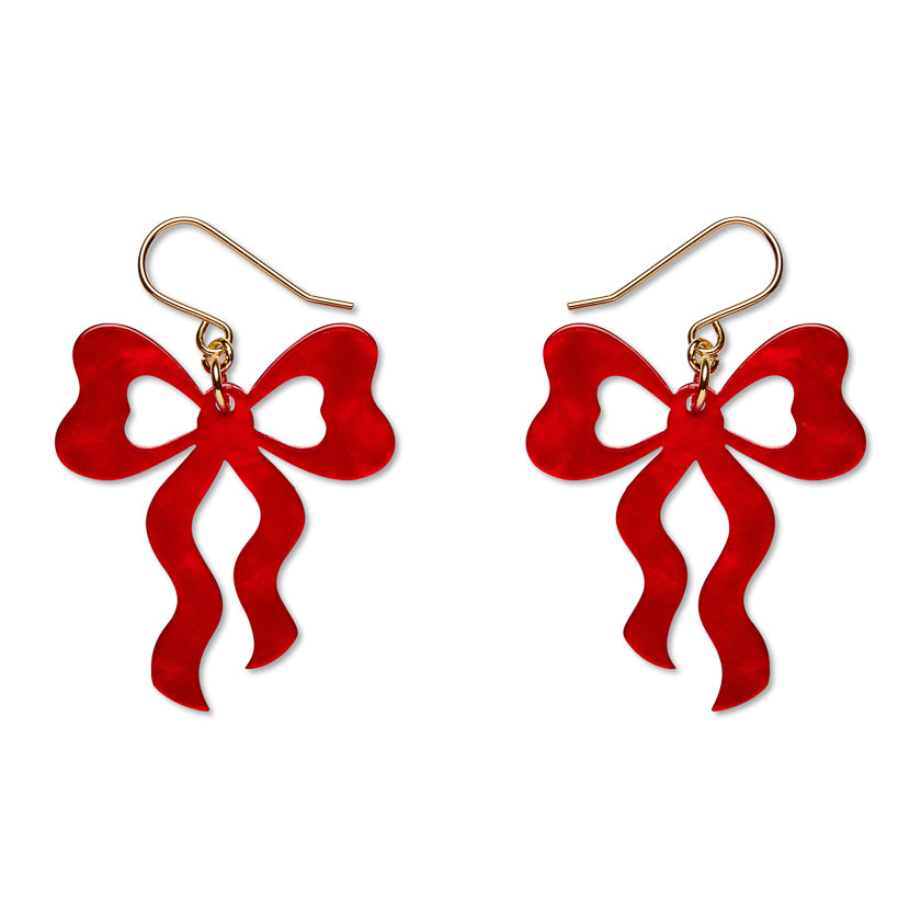 EEEL129BowsDropEarrings_Red-1