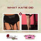 What Katie Did - Suspender Bundle Maitresse with black