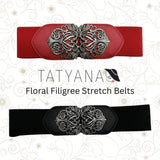 Tatyana Clothing - Floral Filigree Stretch Belt