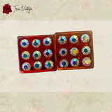 True Vintage Clip Earrings - Retro Orange Domino's style