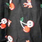 Rockabilly Cherry, Skulls & Bows Full Circle Skirt