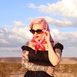 Dafna Beauty - 'Vintage with a Twist' Satin Scarf