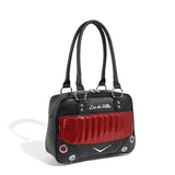 Lux de Ville Hotrod Medium Tote Black & Red Rum Sparkle