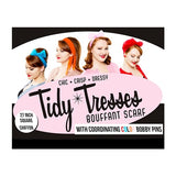 Tidy Tresses Hair Scarf with Coordinating Bobby Pins