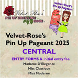 Velvet-Rose's Pin Up Pageant CENTRAL 2025 - Initial Entry Fee