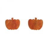 Erstwilder Pumpkin Resin Stud Earrings Orange